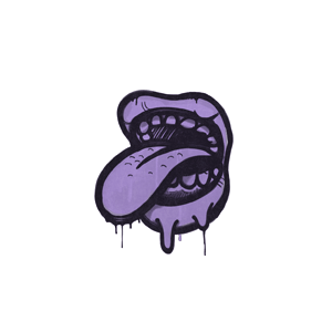 Sealed Graffiti | Eat It (Violent Violet) Sealed Graffiti — CS2 skin in the 10% Hyper Beast case on DuckSkins