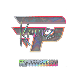 Sticker | kauez (Holo) | Copenhagen 2024 Sticker — CS2 skin in the Eren Yeager case on DuckSkins
